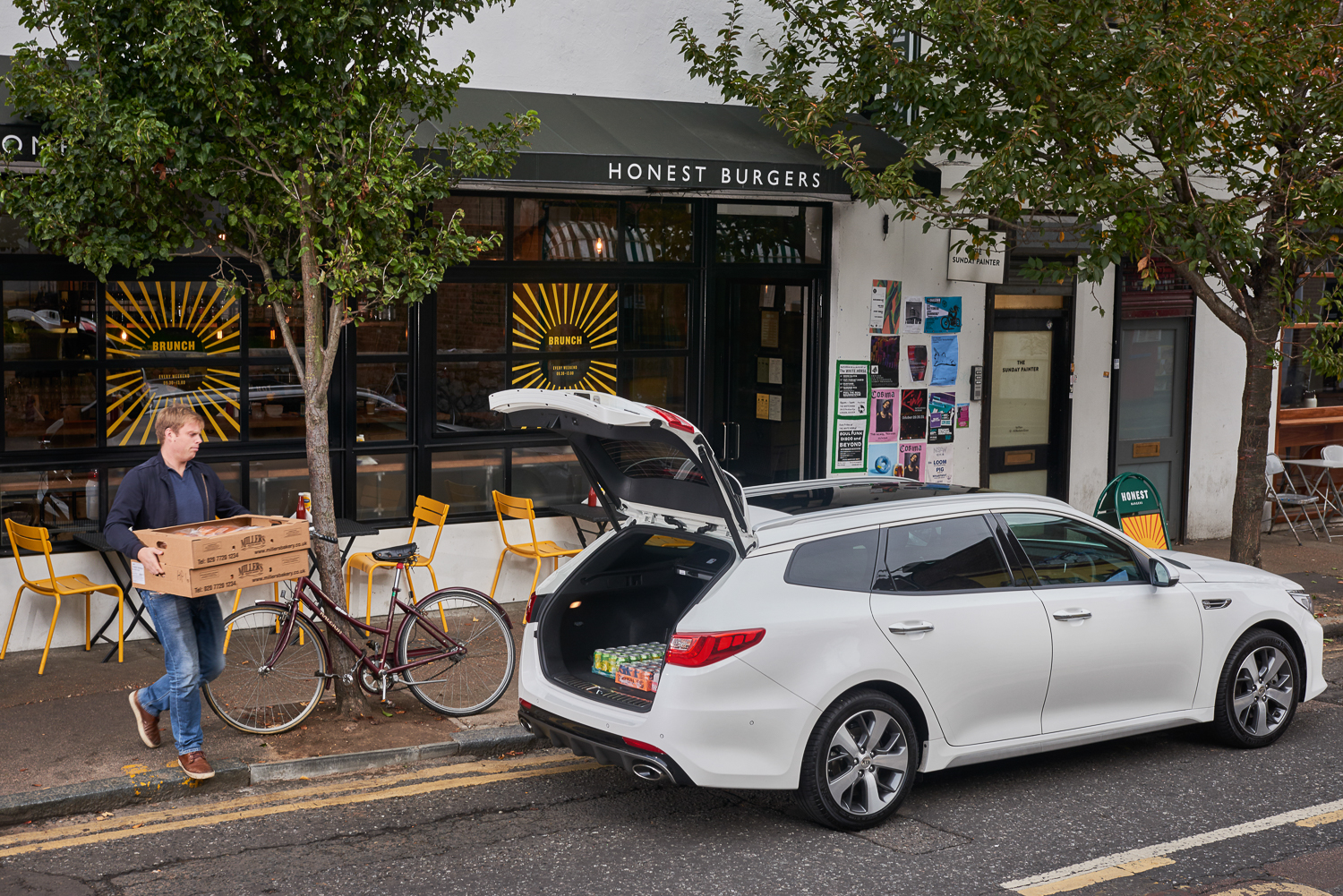 Co-founder of Honest Burgers Phil Eeles, tries the Kia Optima