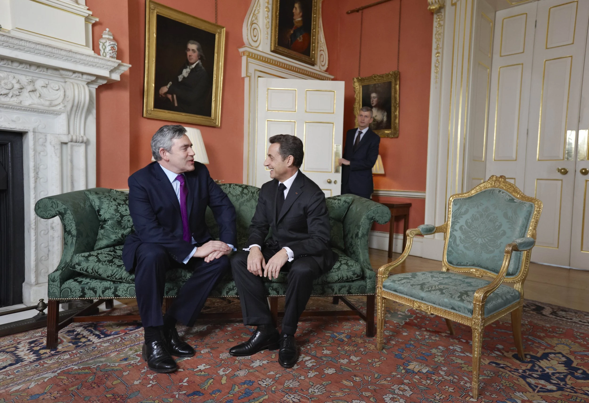 Gordon Brown and Nicholas Sarkozy