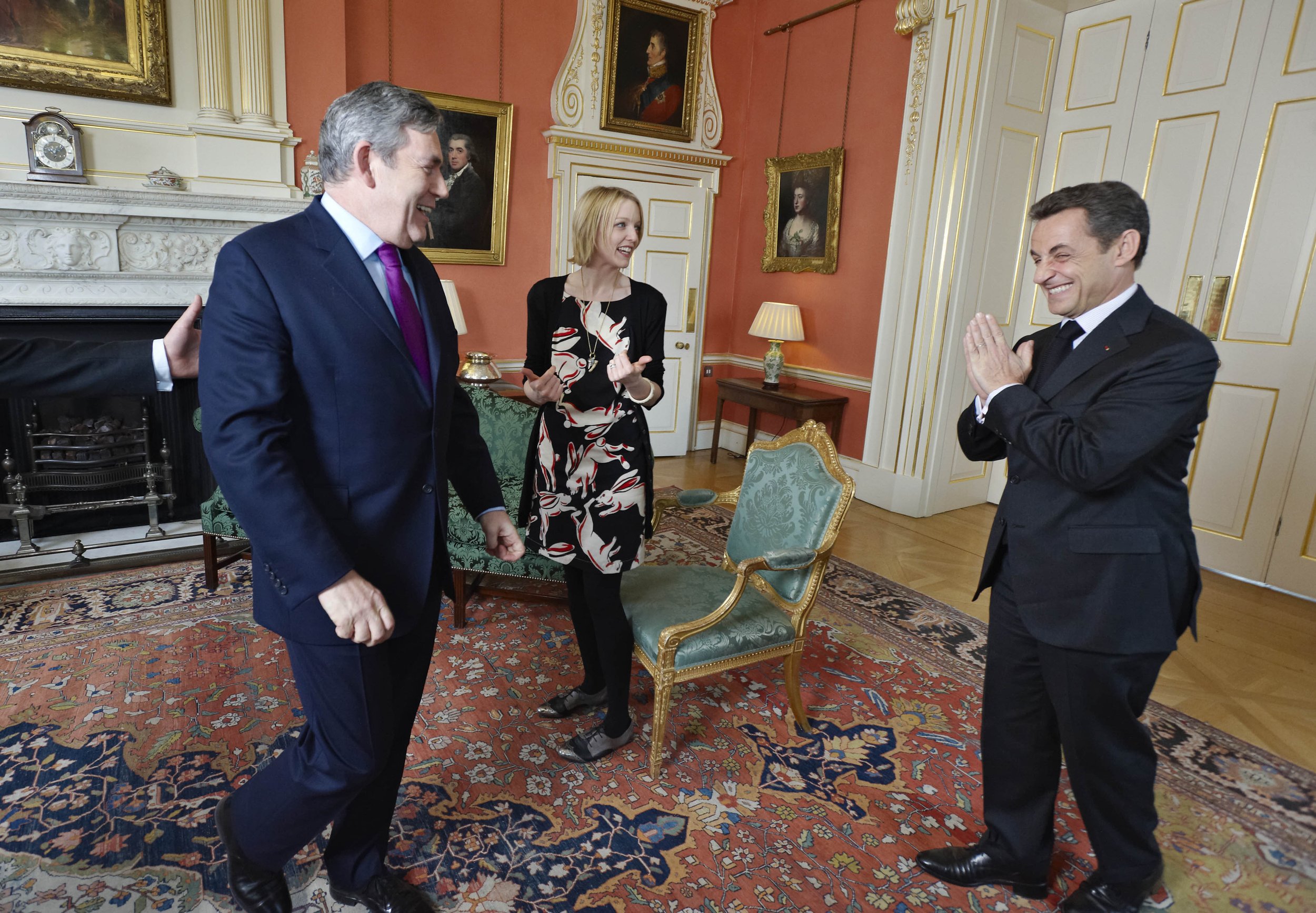 Gordon Brown and Nicholas Sarkozy