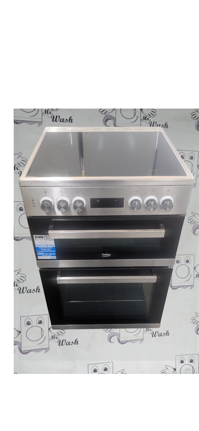 Beko BDC6C55X 60cm Double Oven Electric Cooker – Stainless Steel | Birmingham Delivery & Installation