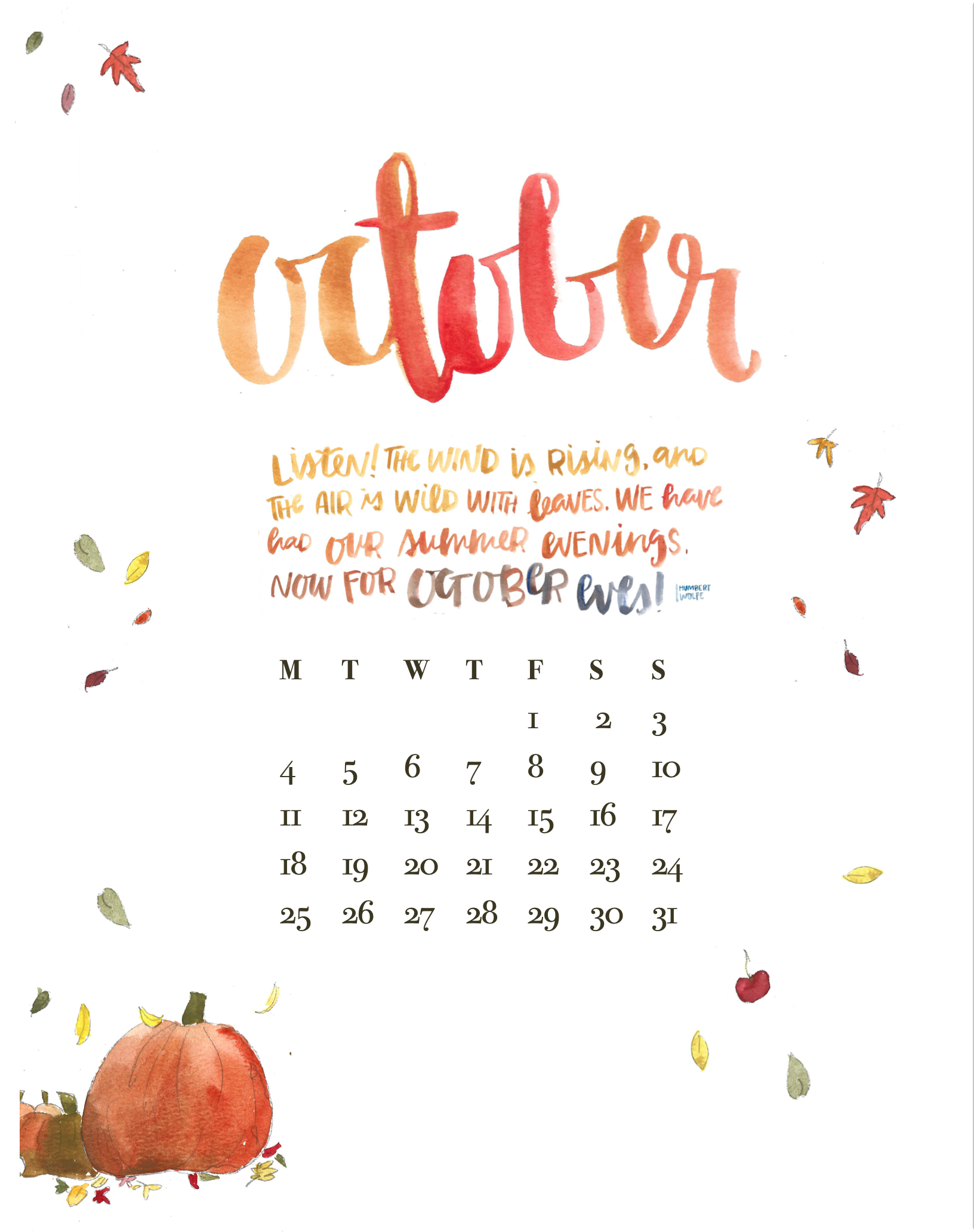 October