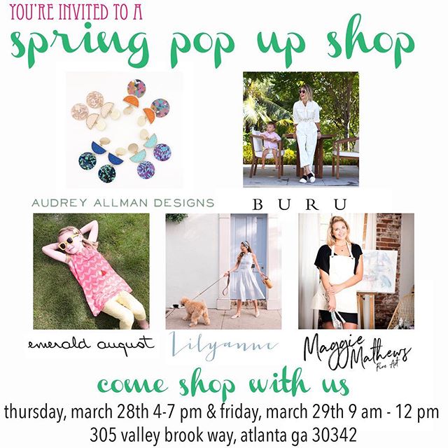 Flowers are poppin, Pollen is droppin and  it truly feels like Springtime! Come see us this Thursday 4-7 and Friday 9am- 12pm in Meadowbrook for a fab Pop up you won&rsquo;t want to miss! 💐🐣