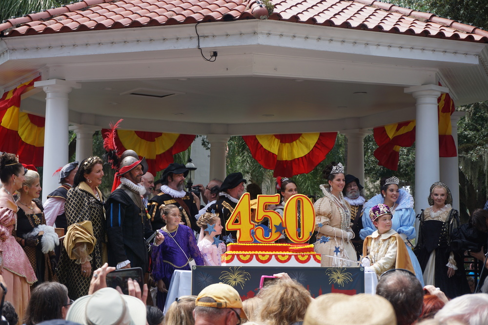  Cake-cutting ceremony with St. Augustine's Royal Family. Photo by Daniel Ward. 