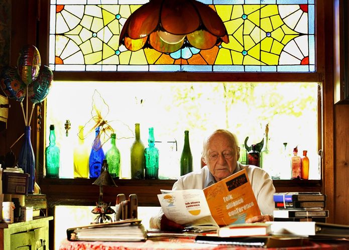 Kennedy at his home on Lake Beluthahatchee. Photo from the Tampa Bay Times (2011).