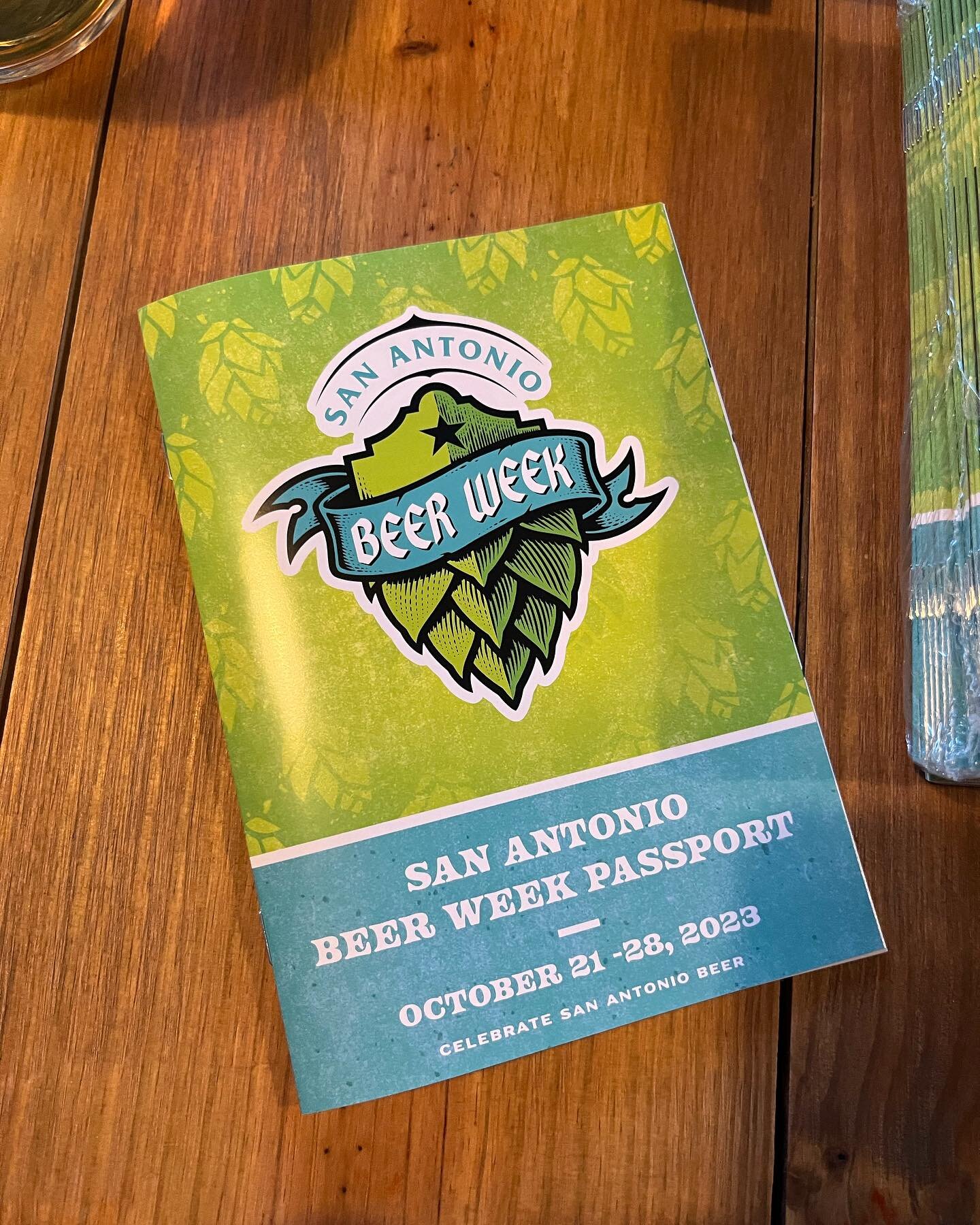 Starting tomorrow you can pick up your San Antonio Beer Week Passport at all participating local breweries! Visit and buy a beer at 8 different local breweries over the coming week to earn a San Antonio Beer Week glass!  Find all the details at the l