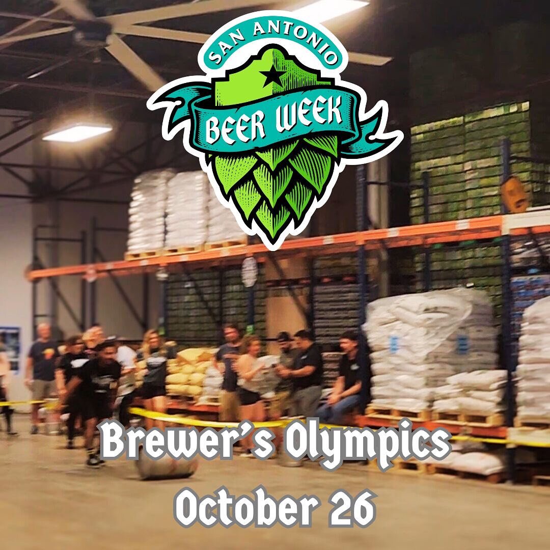 Get ready to cheer on your favorite brewery at SA Beer Week Brewer&rsquo;s Olympics!! The fun kicks off at 6pm on Oct. 26th and we can&rsquo;t wait to watch the games with you!!