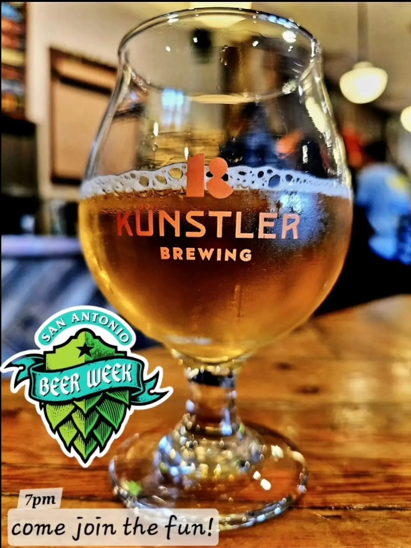 San Antonio, let's talk local beer! 🍻

The true heart of SA Beer Week is supporting our amazing local taprooms, and we want YOU to be a part of it. The SABEERWEEK board is getting together at Kunstler Brewing tomorrow night, and the invite is open!
