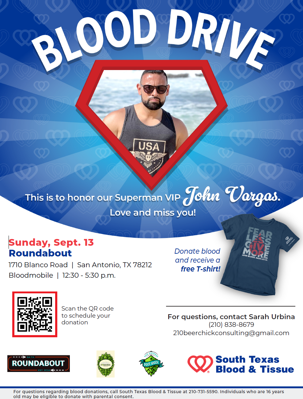 South Texas Blood Drive w/SABW!