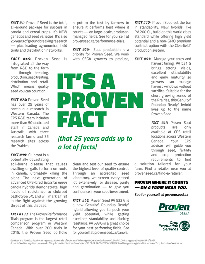 Proven Seed – It's a Proven Fact