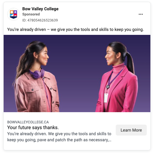 Bow Valley College - Your future says thanks