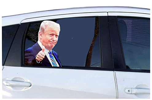 RIDING WITH DONALD WINDOW CLING