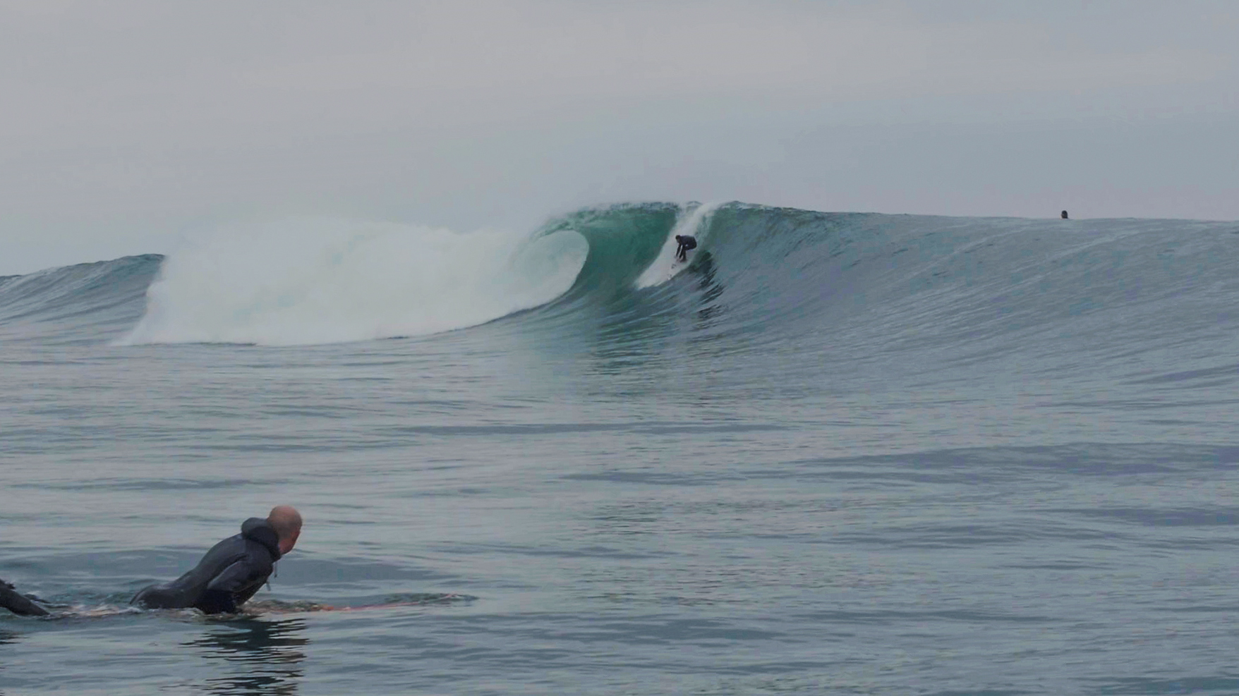 Seamus O'Riain dropping in while Pete looks on