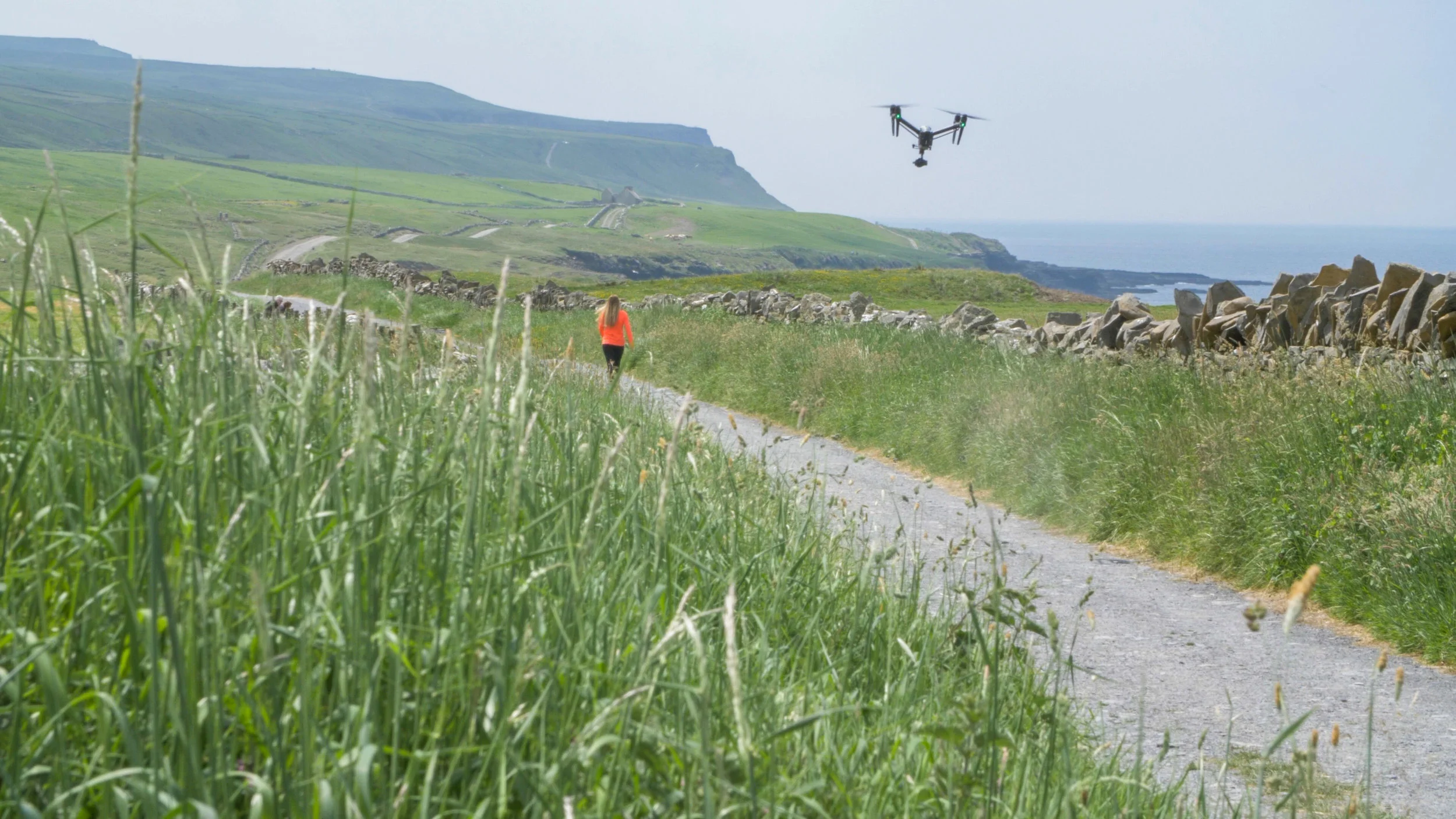 Niamh walking near doolin