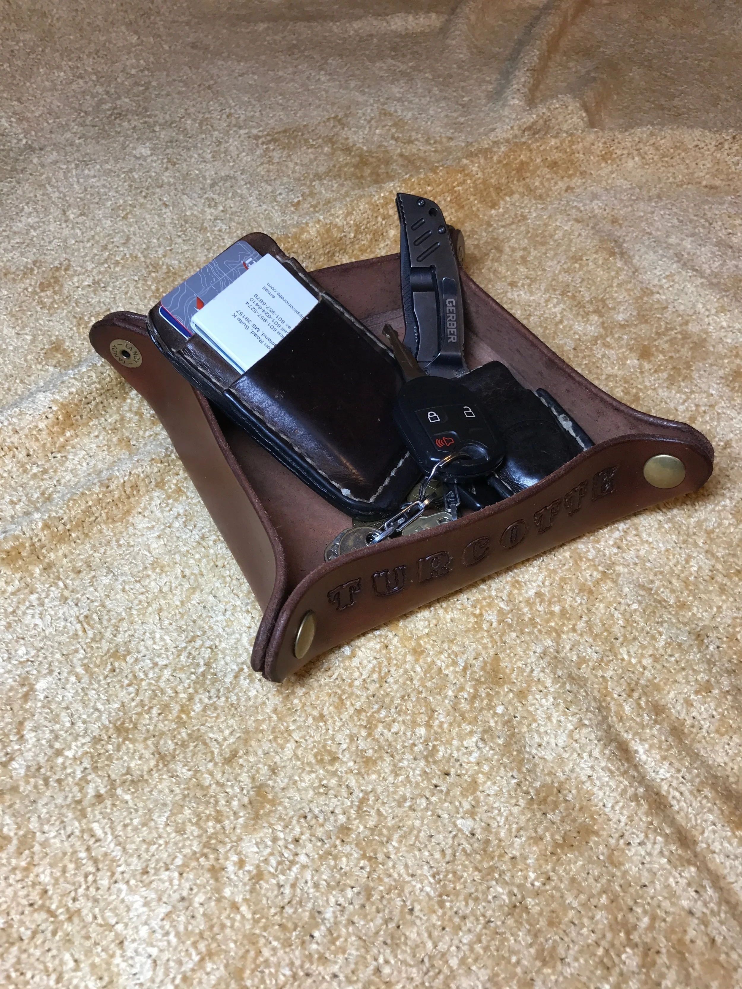 Leather Valet Tray - $50 Retail Value