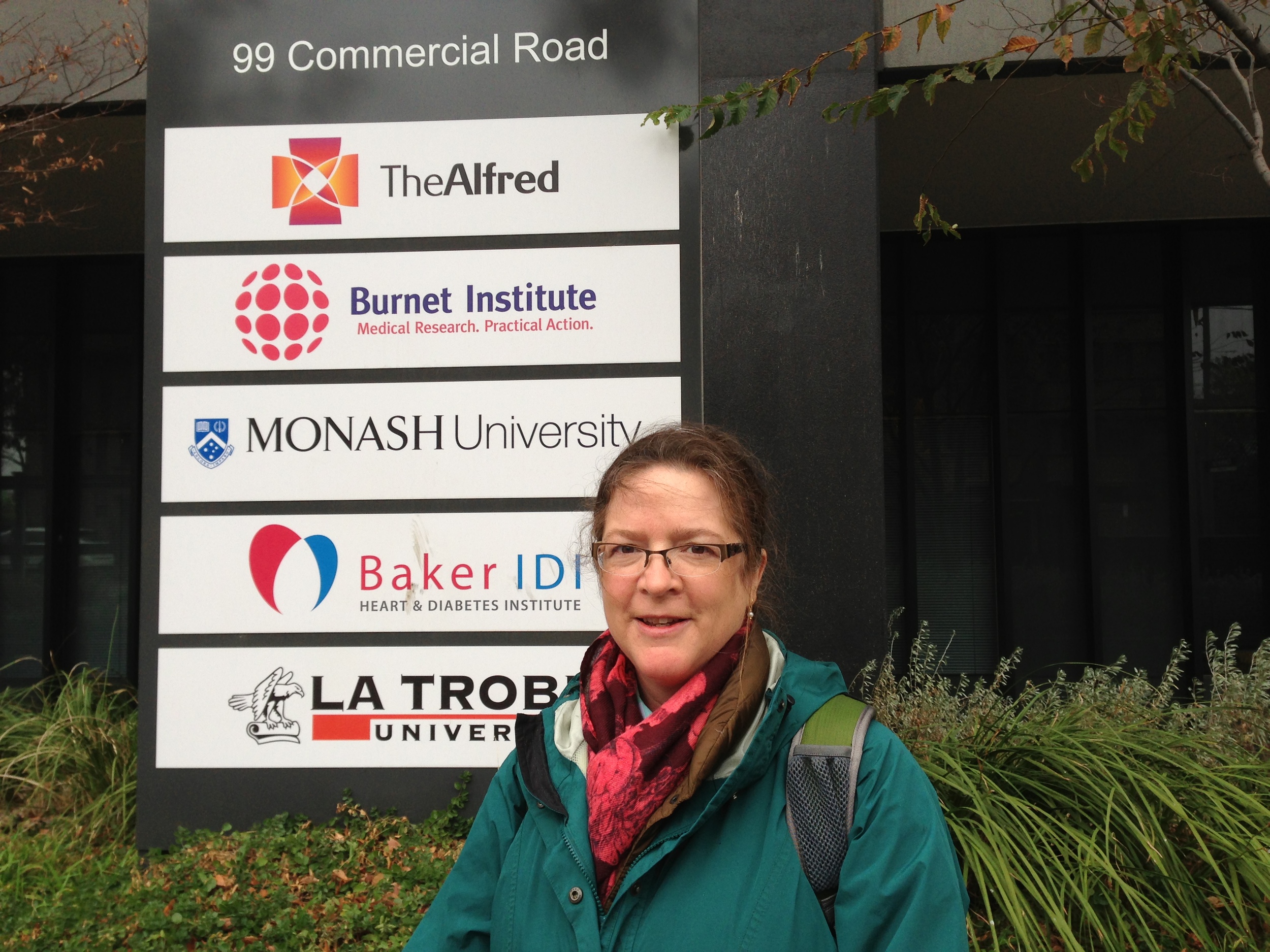After almost 45 hours of travel Patsy finally arrived at Monash University in Australia, where she attended a FODMAP seminar , met the Monash researchers, and delivered 80 loaves of U.S. bread to the FODMAP laboratory.