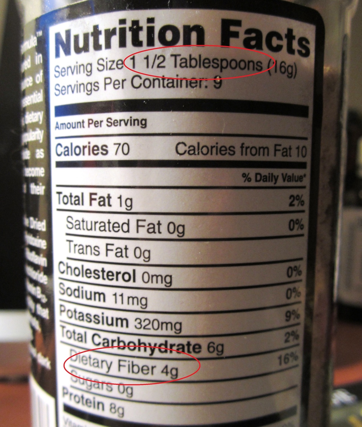 The FODMAP status of many foods is unknown. This nutritional yeast, for example, contains a surprising amount of fiber. Is it OK for your elimination diet?