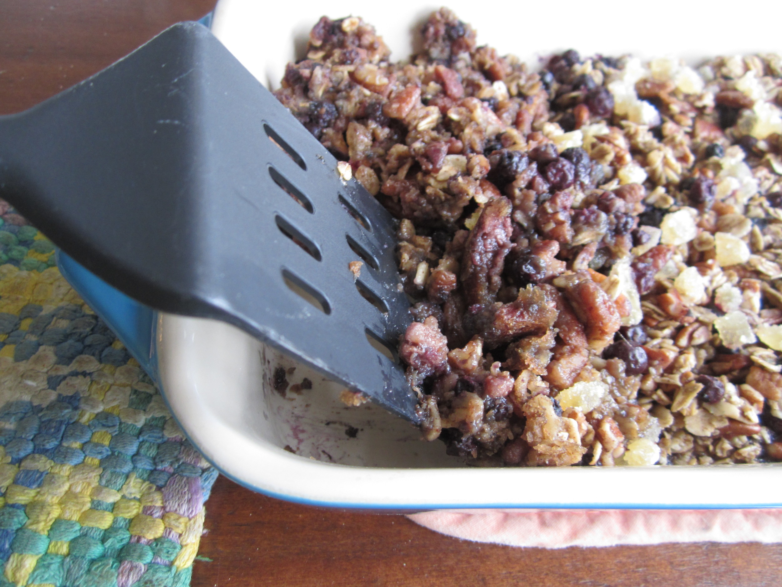 "Fluff" the oatmeal before serving.