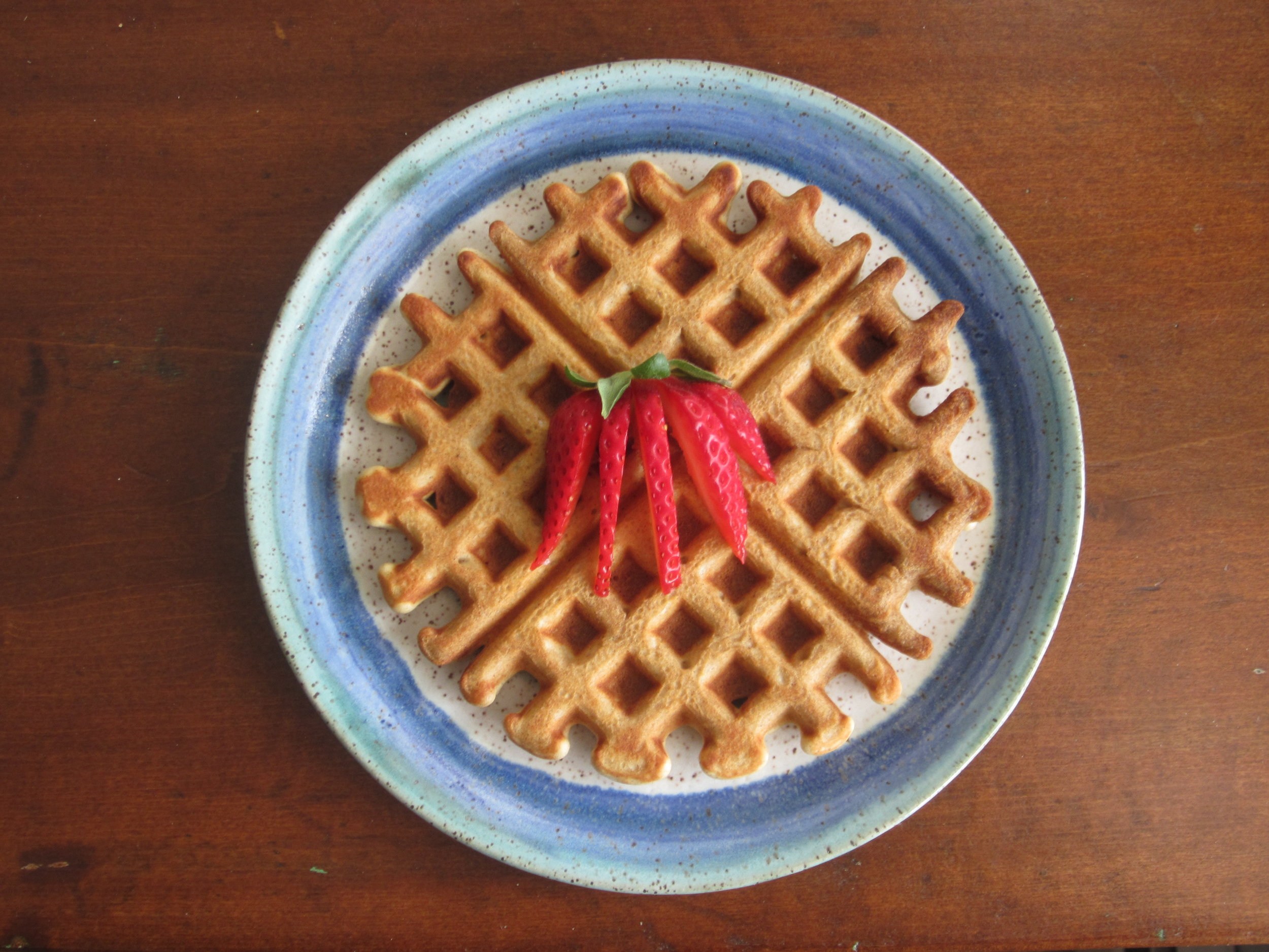 Buckwheat waffles are easy and delicious.