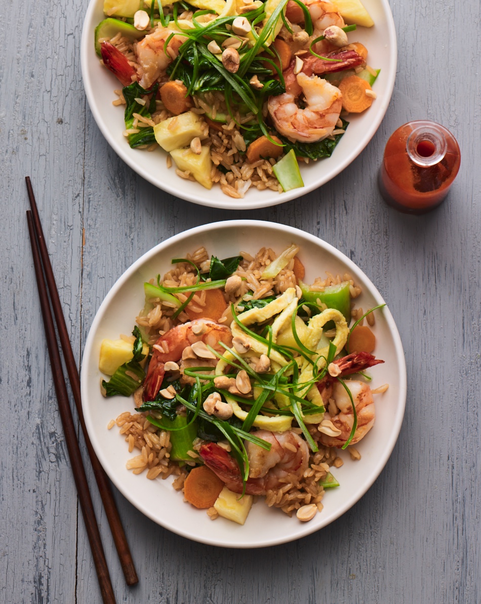 Shrimp Fried Rice is a beautiful, tasty and filling low-FODMAP meal.