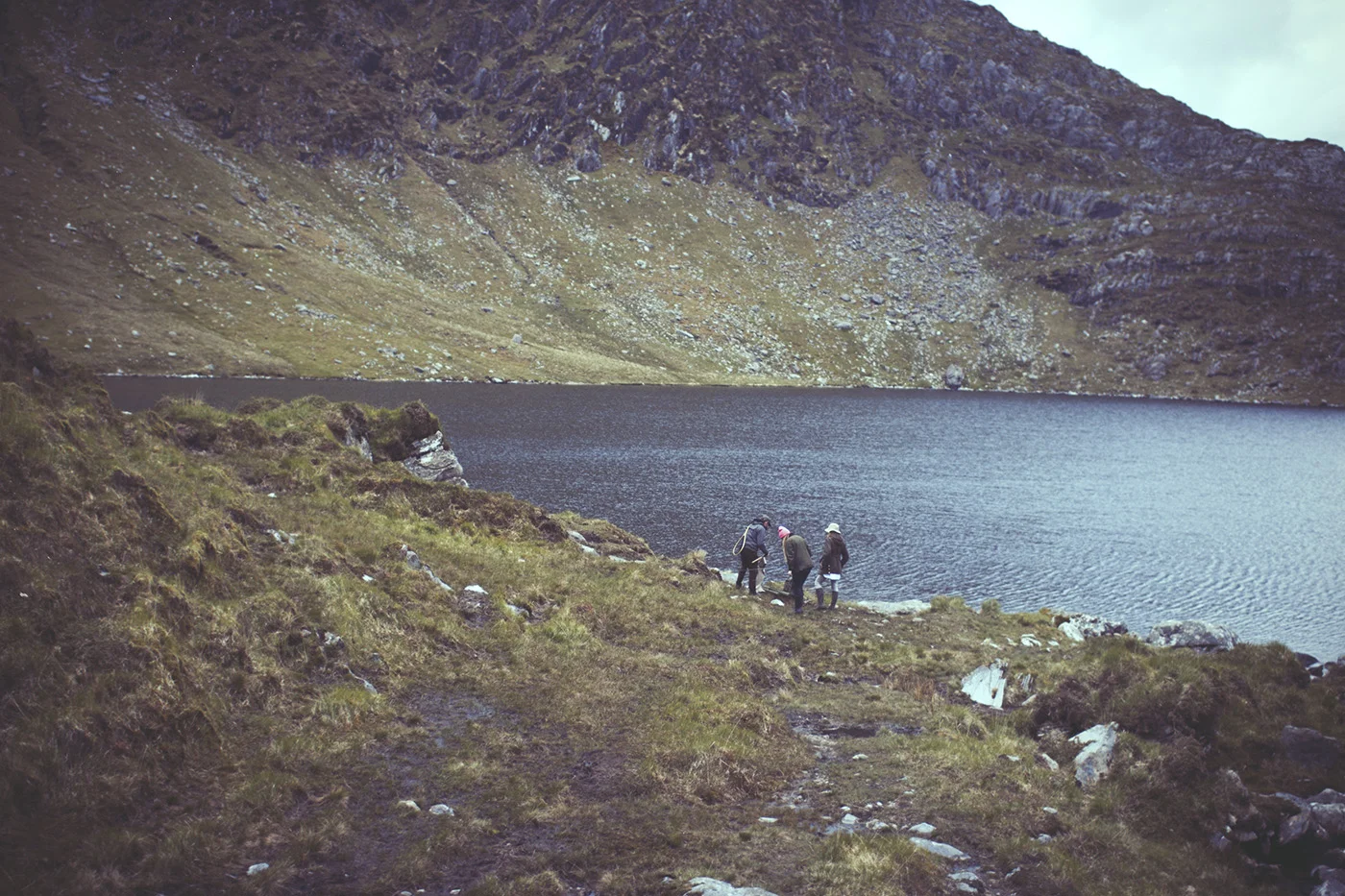 Some hikers 'round the Ring of Kerry, Ireland