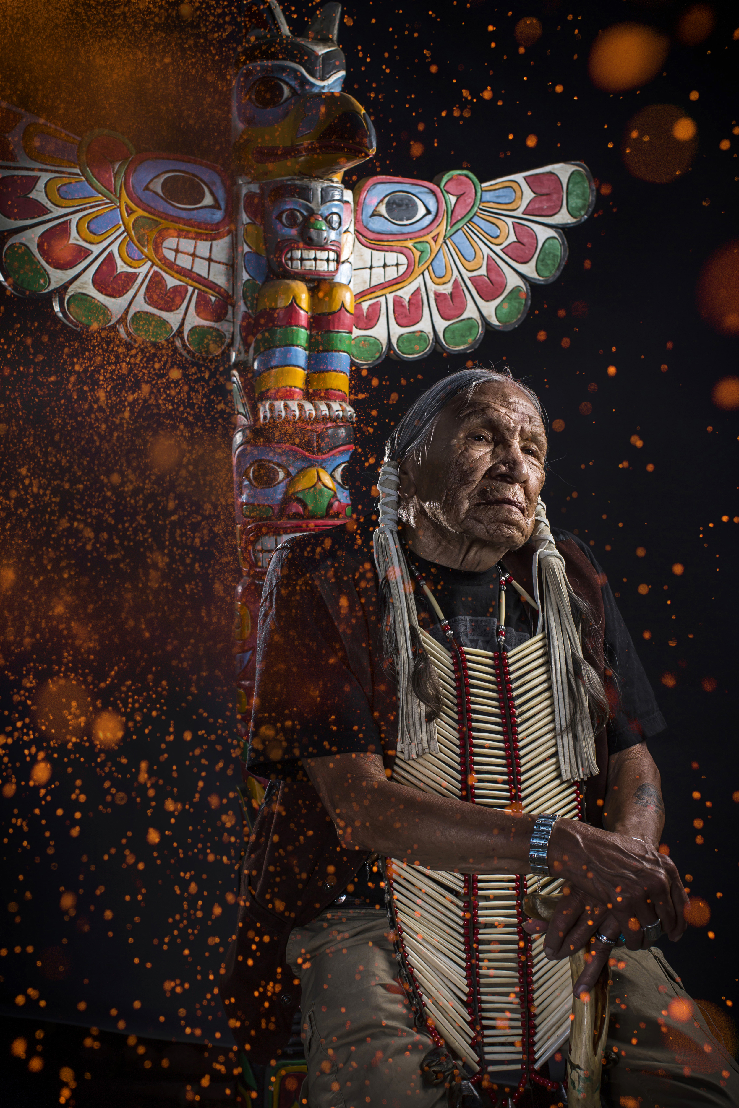 Native American actor and motivational speaker SAGINAW GRANT