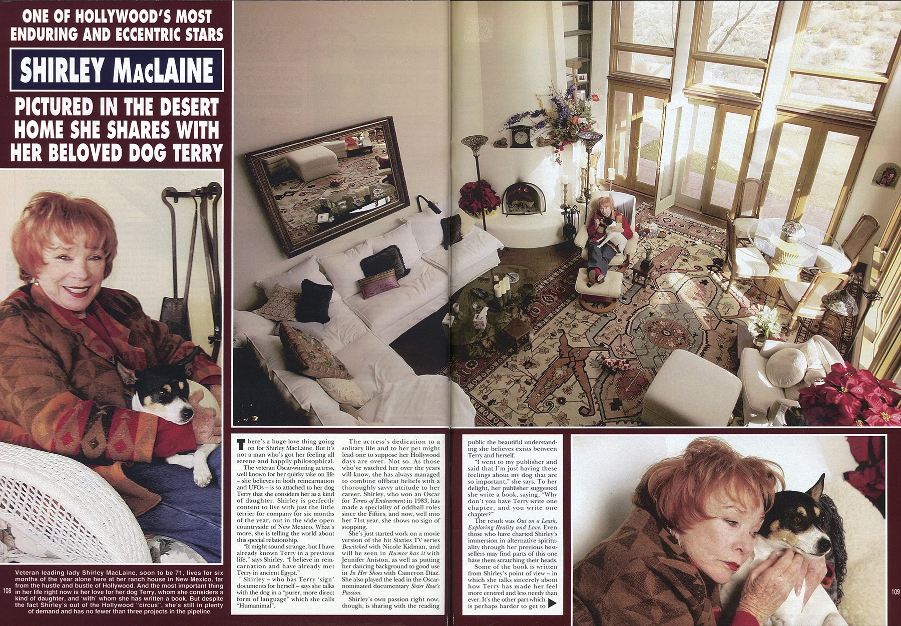 Shirley MacLaine in HELLO! Magazine