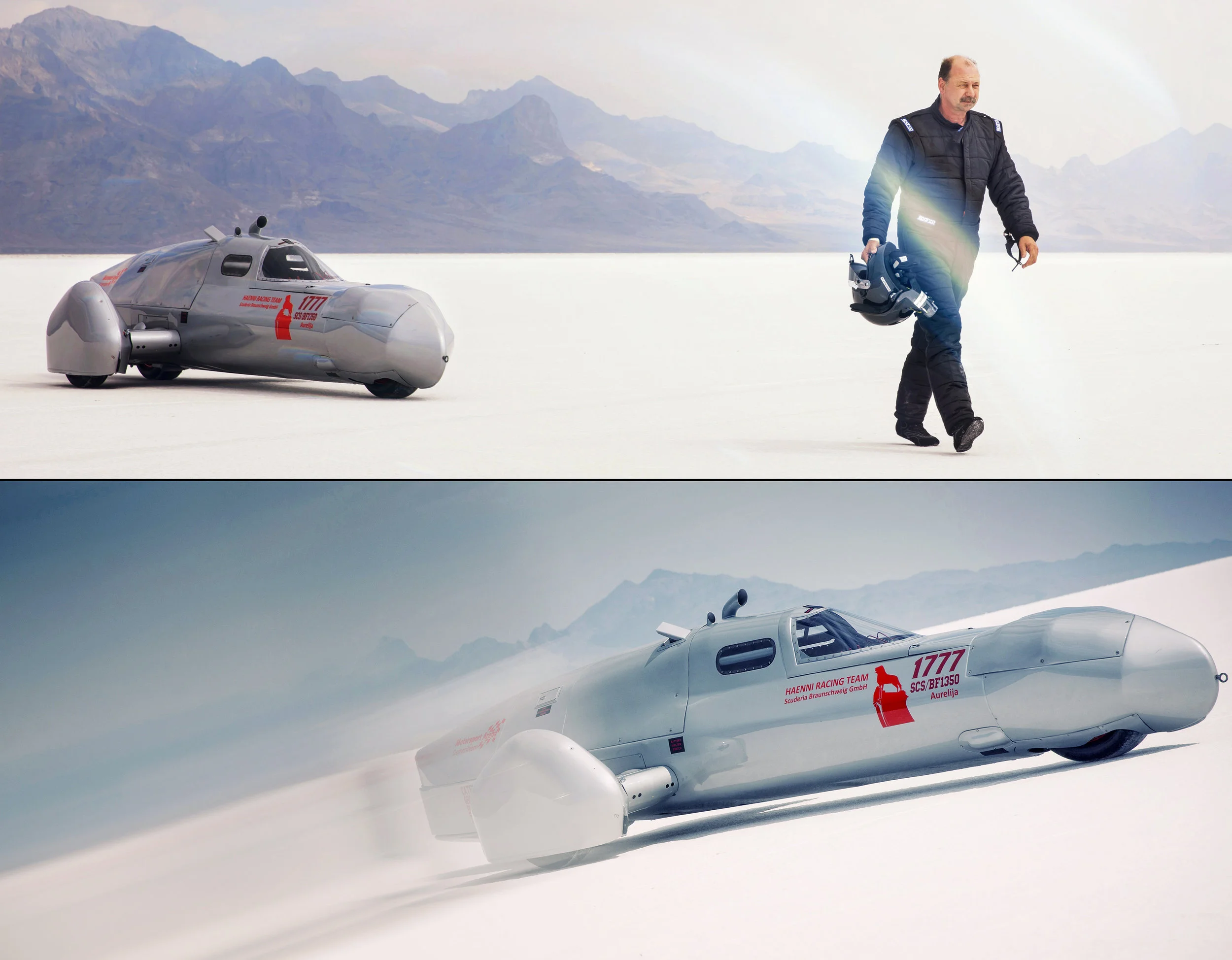 Ralph Bohnhorst and his sidecar streamliner “Aurelija”