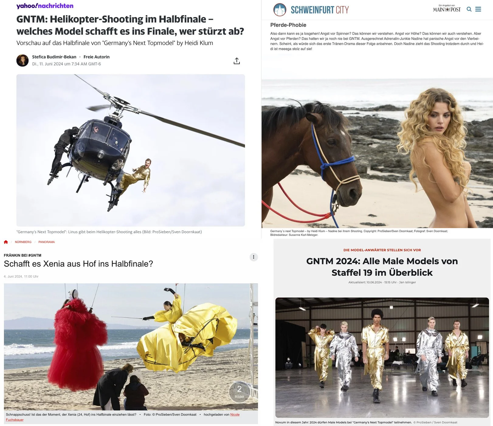 Germany's Next Topmodel By Heidi Klum/ Press coverage