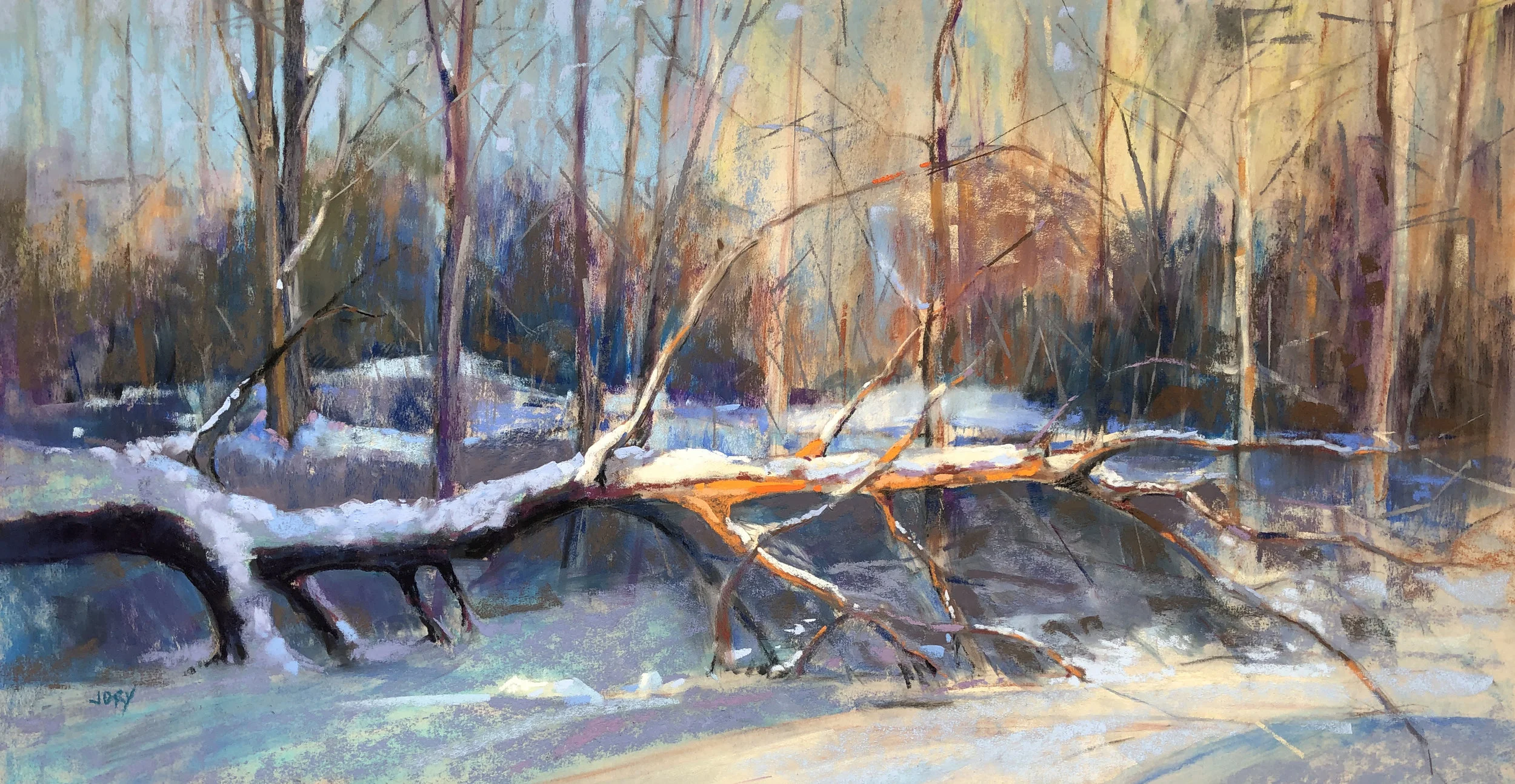 At Rest, soft pastel, 12 x 20