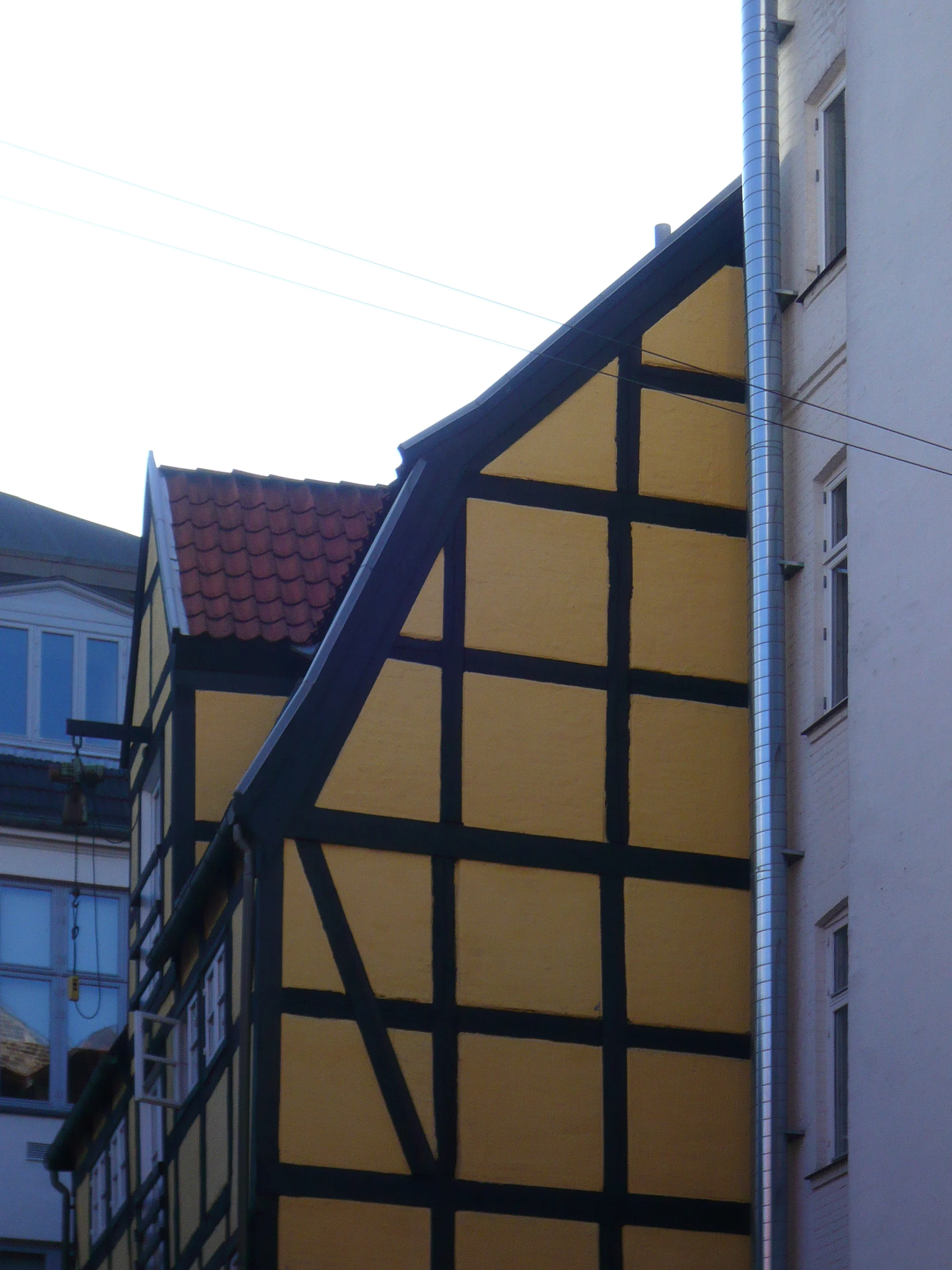 Just for comparison this is a timber-framed gable end that has not been altered