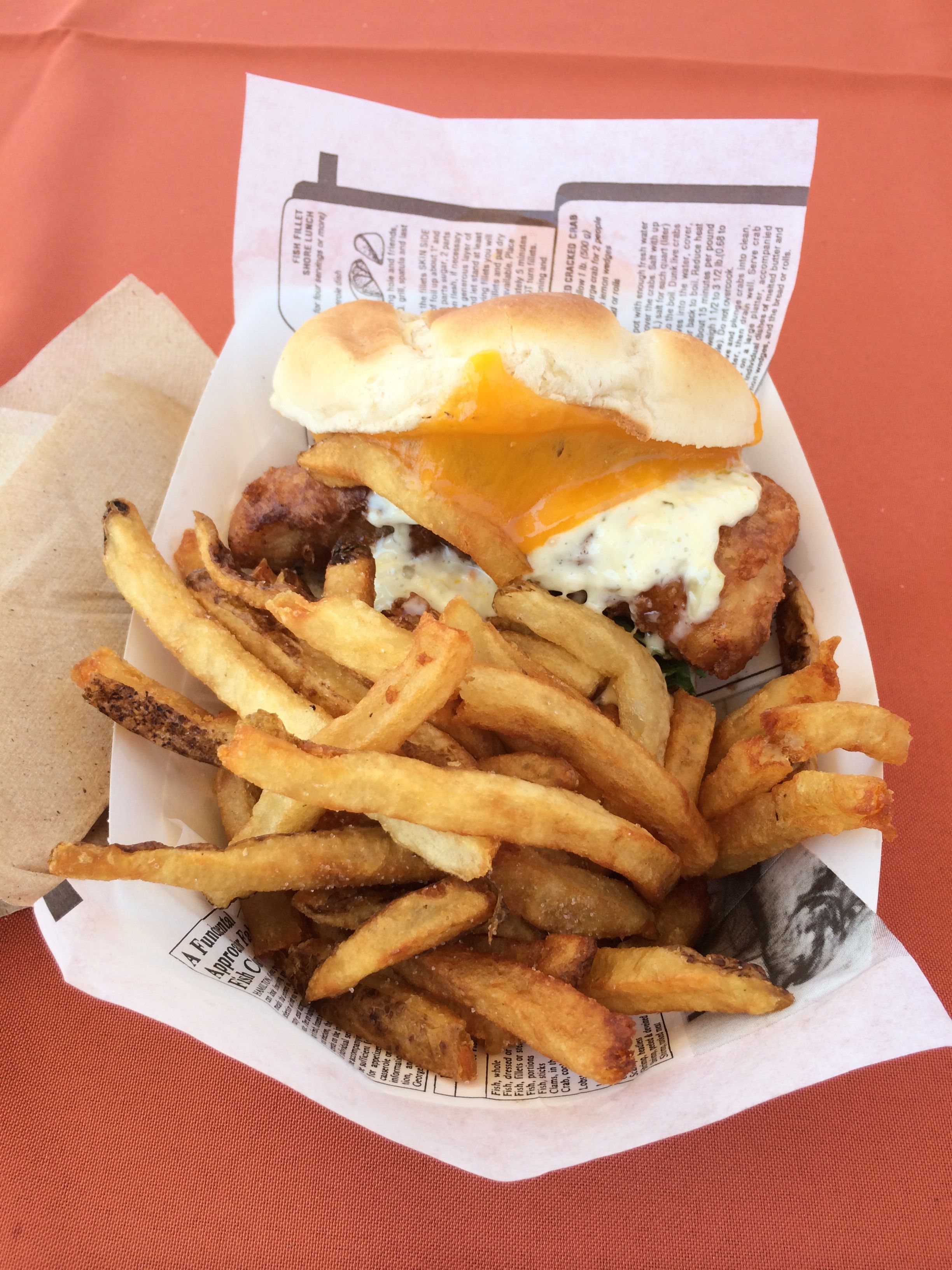 Cod sandwich from Mobile Marlay's