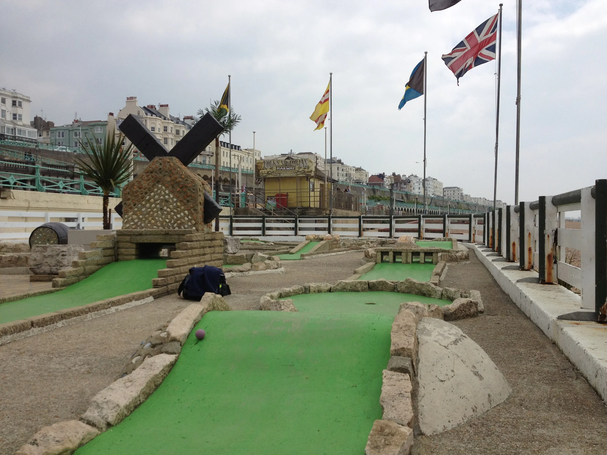 The Writing Man plays his favourite form of golf