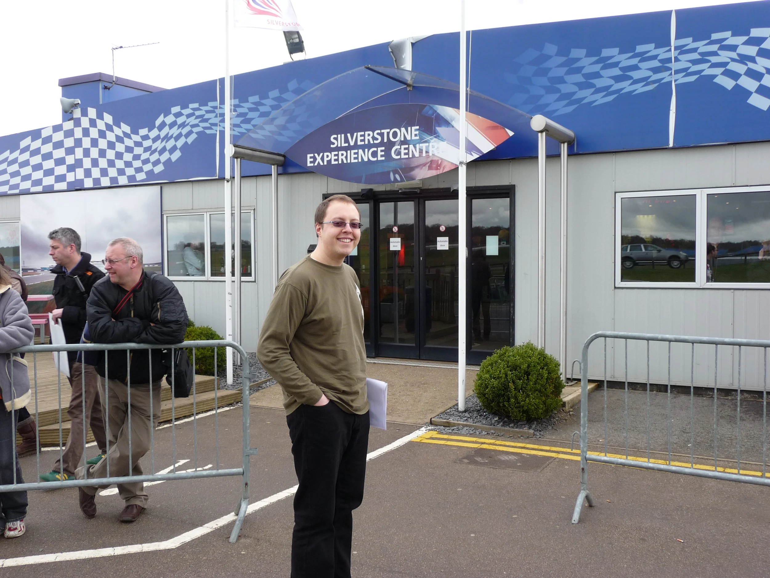 The Writing Man arrives at Silverstone for his Ferrari driving experience