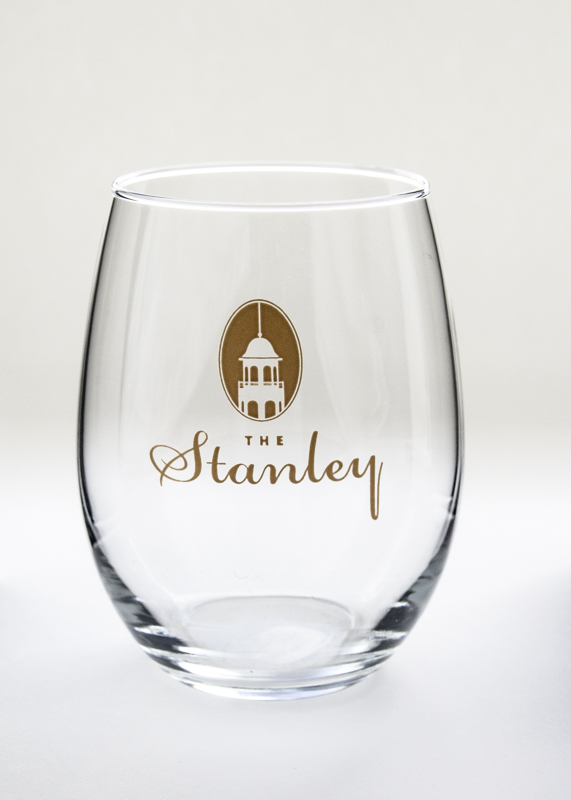 Slant Stemless Wine Glass - Star Figurine - Initial Styles - Initial Styles  Jupiter Boutique