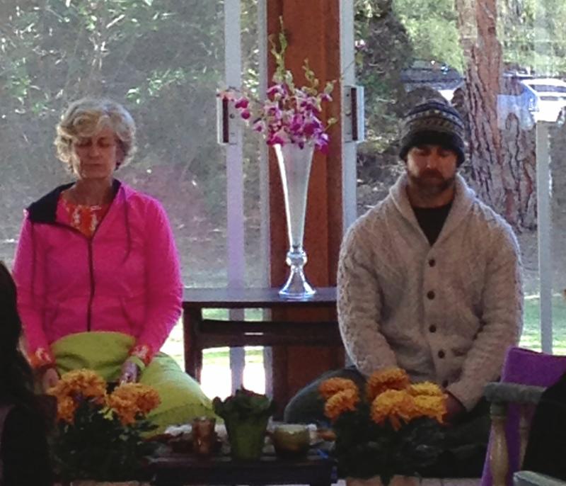 Diana & Pete leading winter retreat at Questhaven