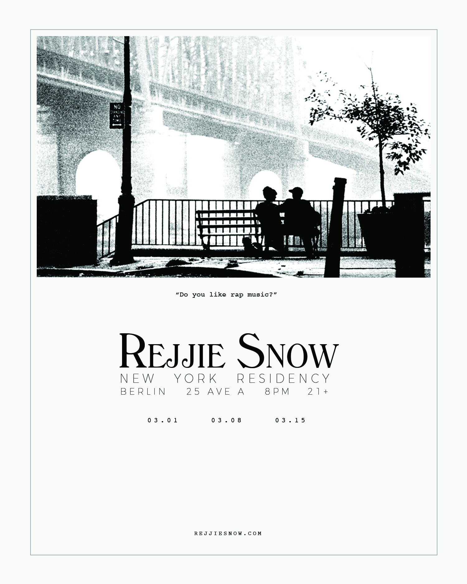 Rejjie Snow NYC Residency - March 2017