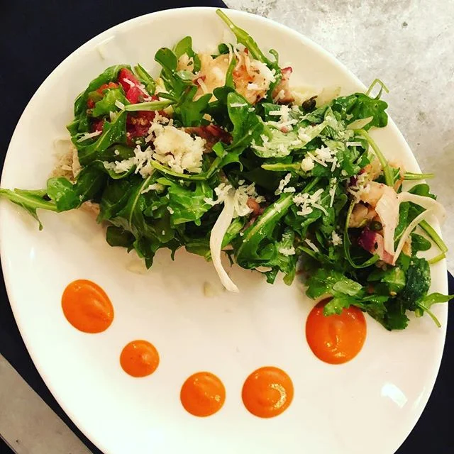This was actually bruschetta - and it was a glorious, welcome distraction from the election.