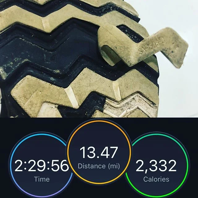 Leg day on the streets of Miami today. Literally ran the soles off my shoes. #13.1ish