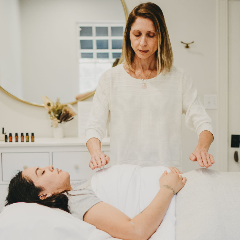 Energy therapy session at Saffron & Sage