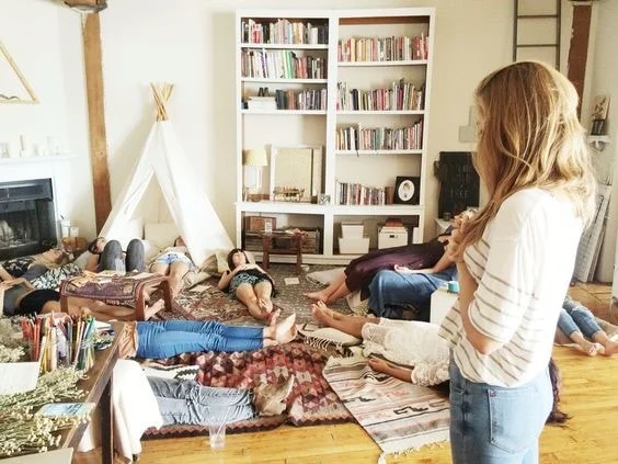 Saffron and Sage Women Laying Down