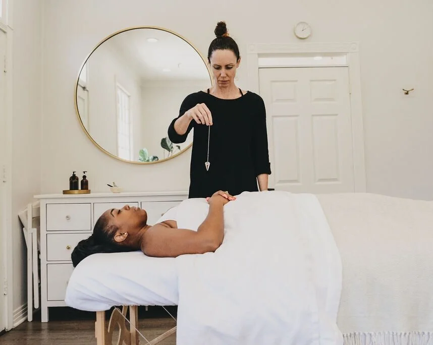 Energy therapy session at Saffron & Sage