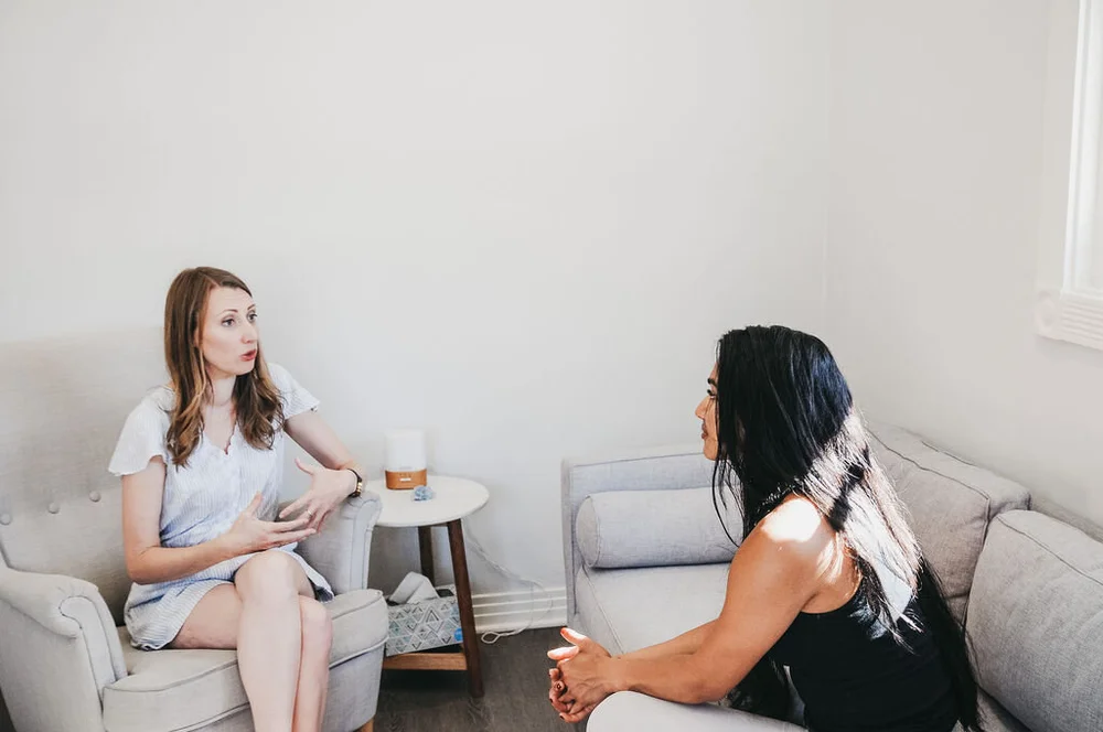 One-to-one session in a quiet room at Saffron & Sage