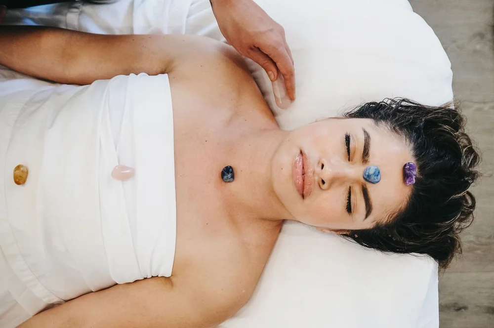 Energy therapy session at Saffron & Sage