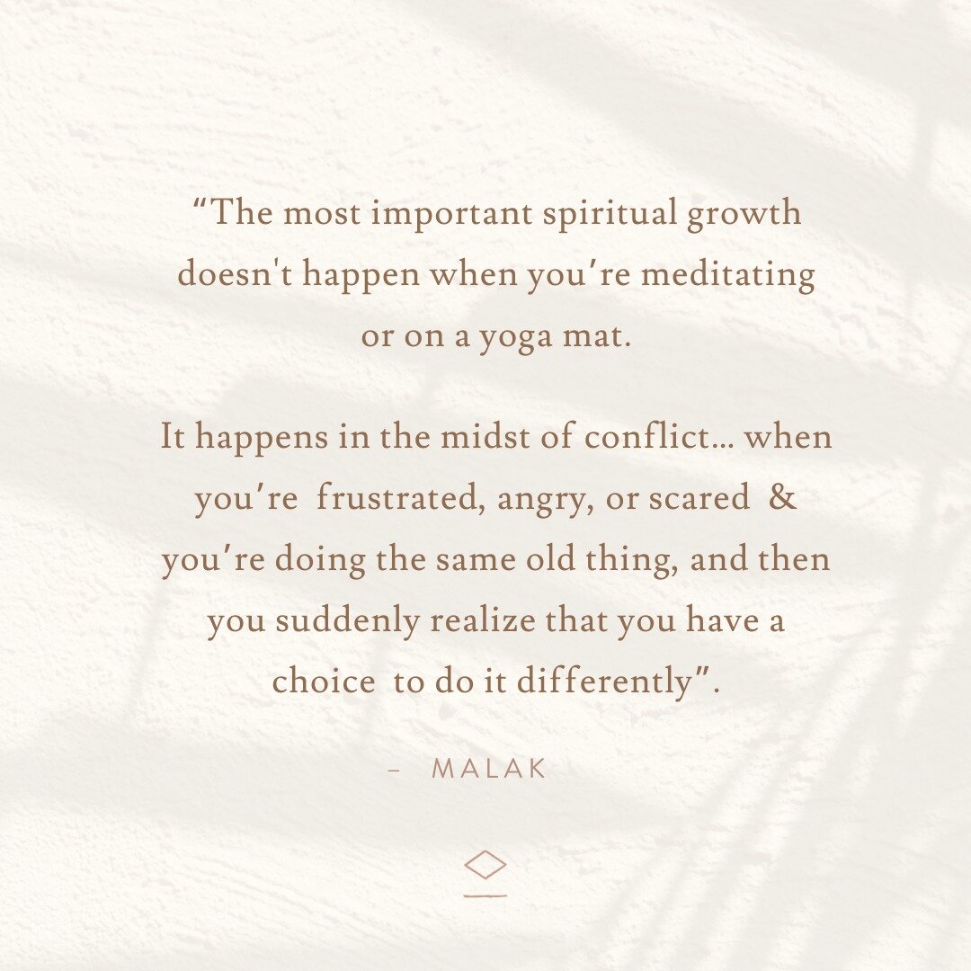 ✨ Just pondering on this: authentic spiritual growth isn't just about zen moments on a yoga mat. It thrives amidst conflict and crisis, where we're tested to rise above challenges. It's in these raw moments that we sculpt our souls, forging new paths