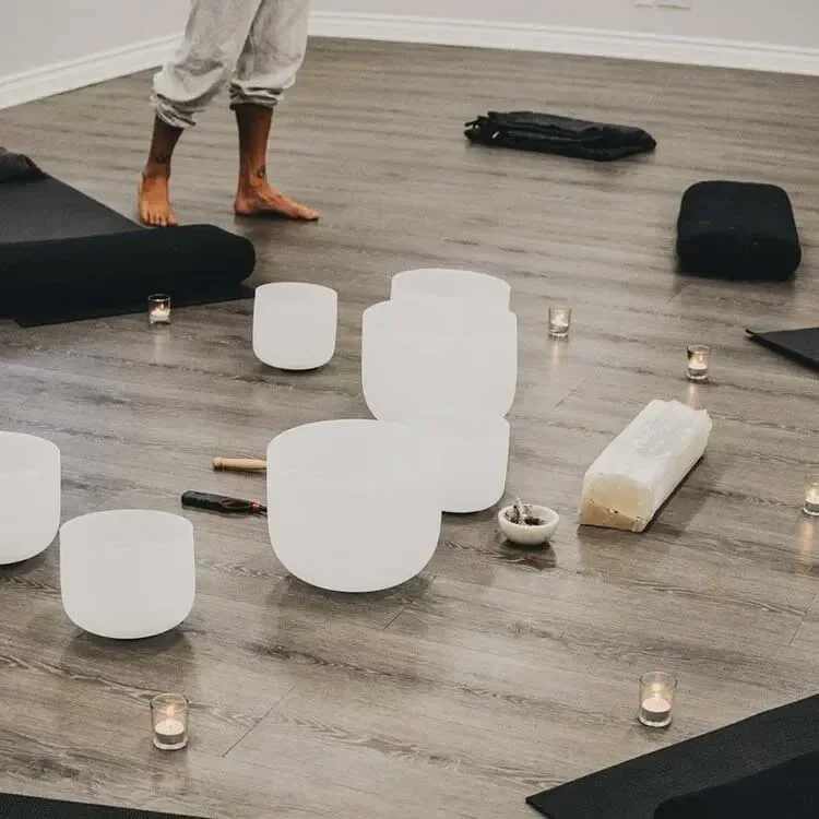 Meditation and sound therapy at Saffron & Sage