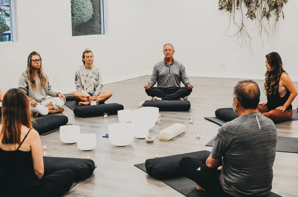 Sound and meditation session at Saffron & Sage