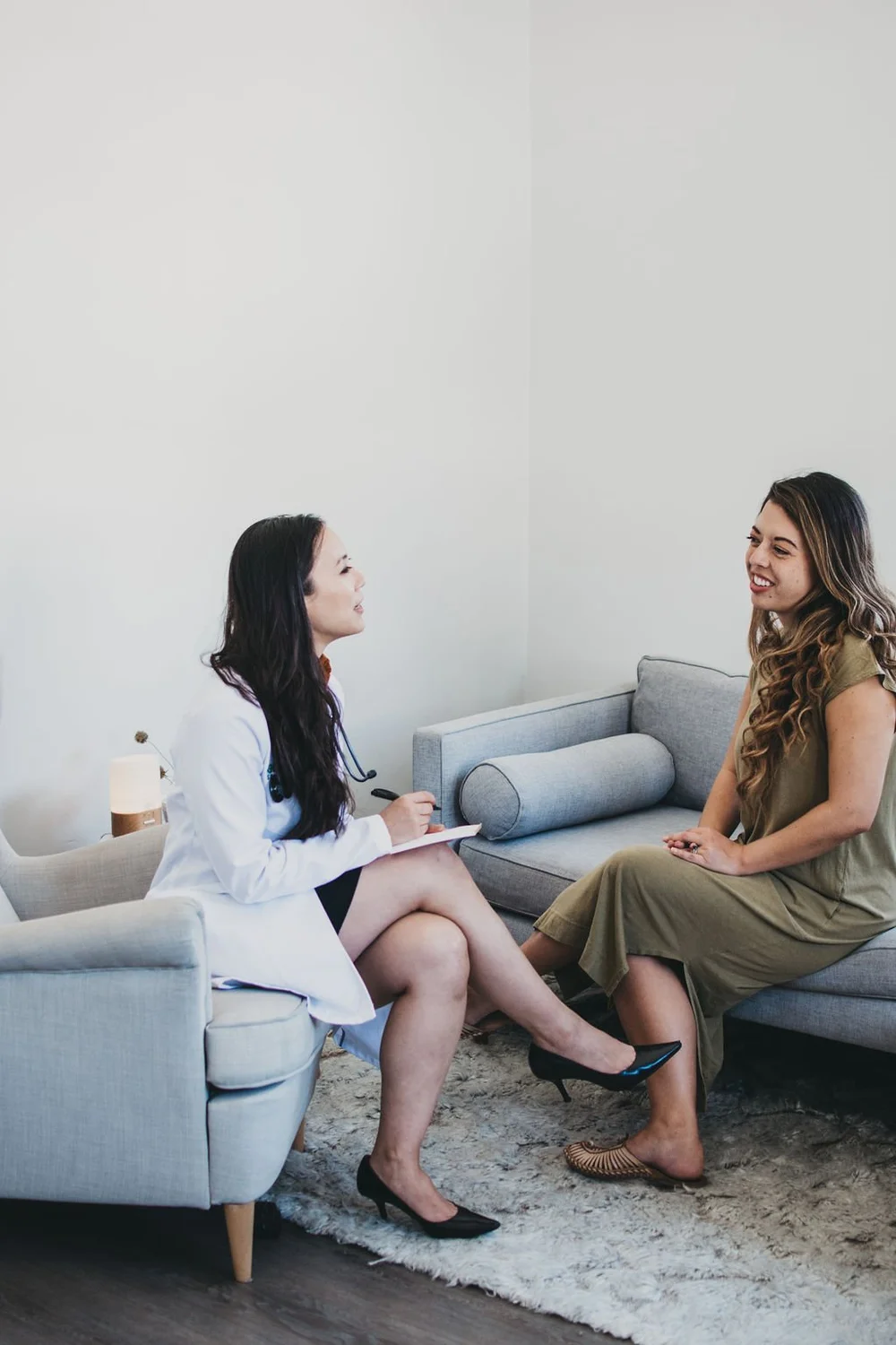One-to-one session in a quiet room at Saffron & Sage