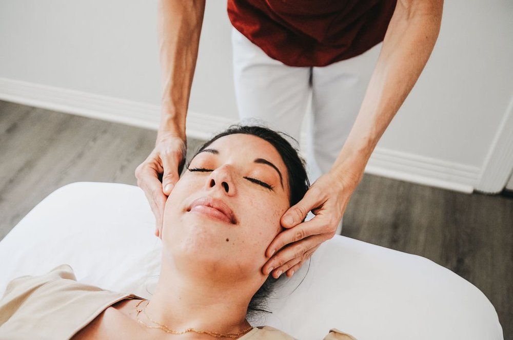 Massage therapy session at Saffron & Sage