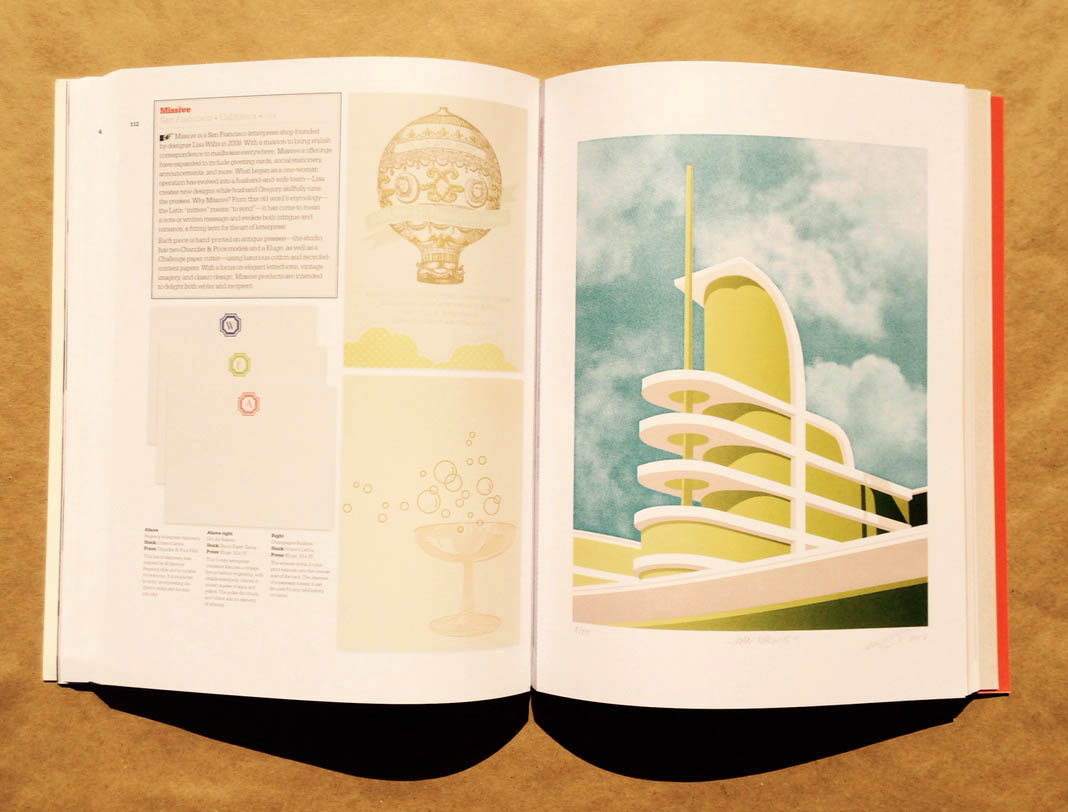 Modern Optic Front Spread of Ladies of Letterpress Book