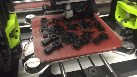 Early instructional chess prototype printing on LulzBot Mini
